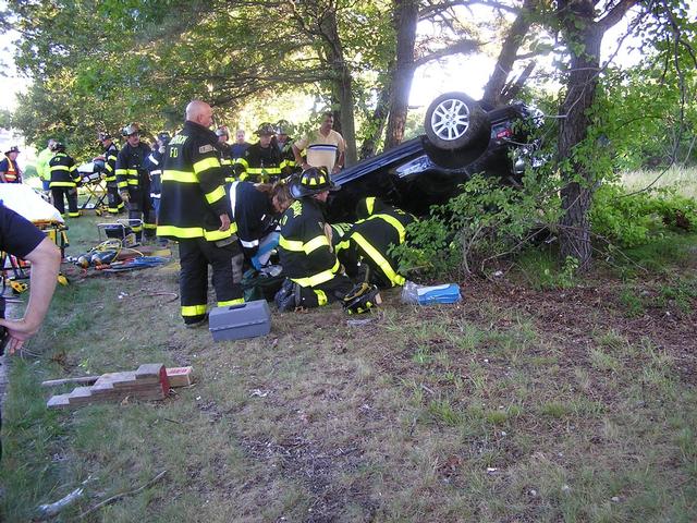 MVA Car Rollover into tree 8-31-04